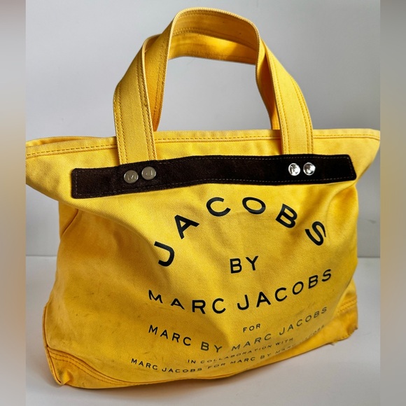 Marc Jacobs Yellow Canvas Tote - Picture 1 of 9